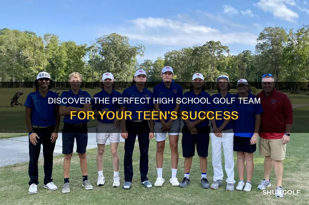 what high school golf team
