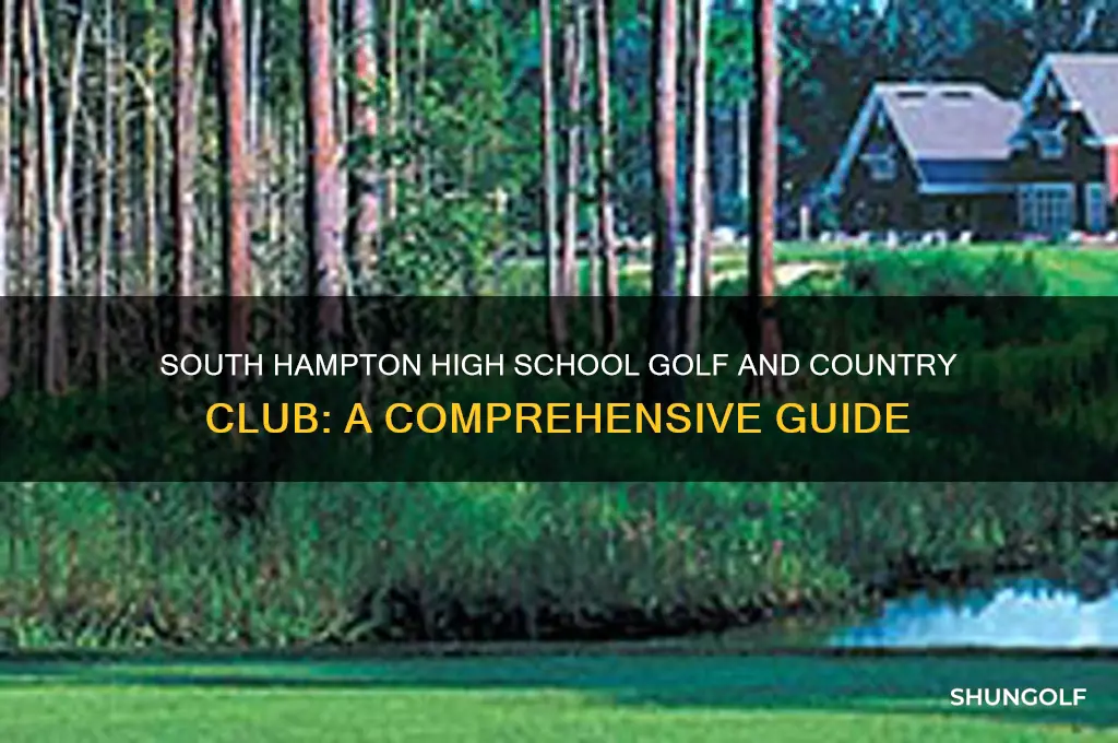what high school south hampton golf andcountry