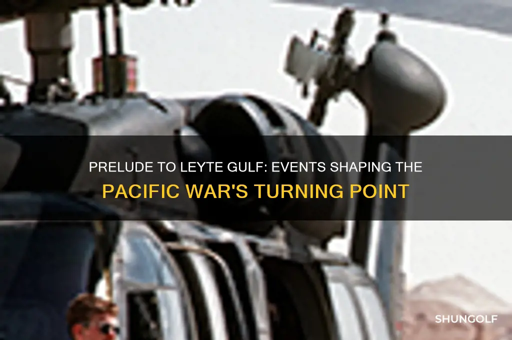 what hppened before the battle of leyte golf