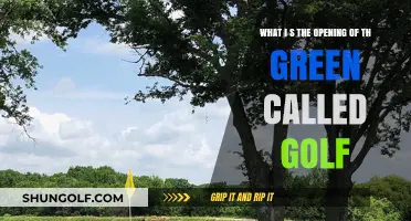 Understanding the Golf Green's Opening: What Is It Called?