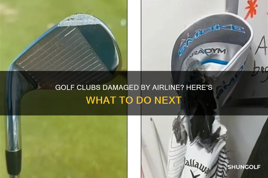 what if the airline damages my golf clubs