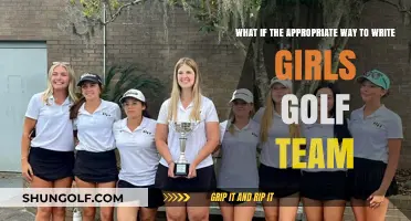 Girls Golf Team: Crafting the Perfect Name and Writing Style