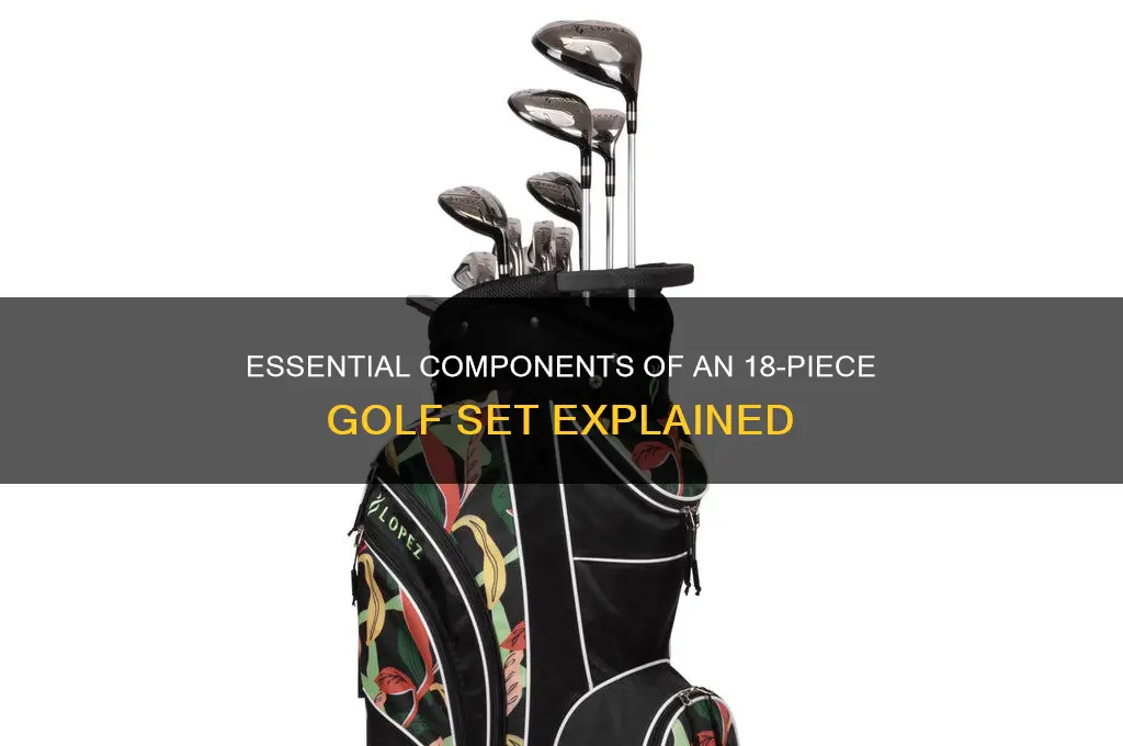 what in an 18 piece golf set