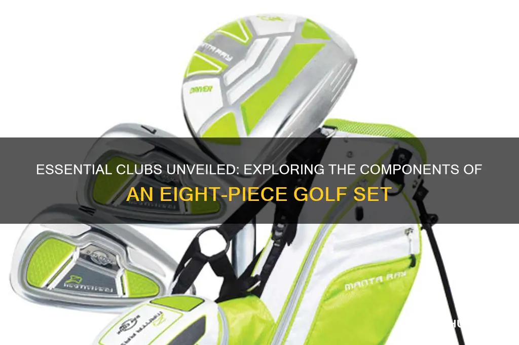 what in an eight piece golf set