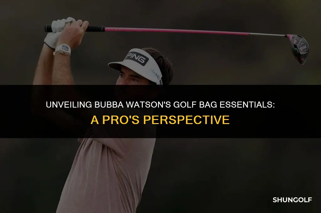 what in my bag golf bubba watson