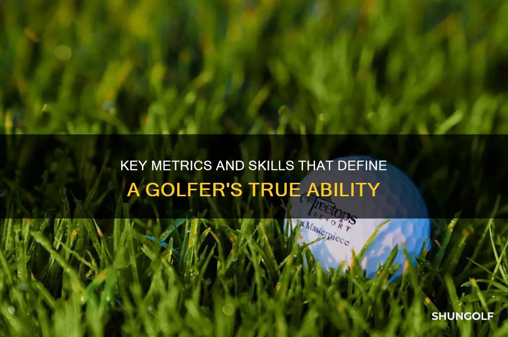 what indicates a golf players ability
