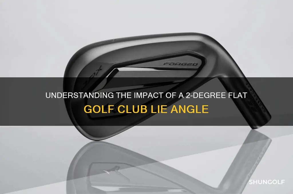 what is 2 degrees flat on a golf club