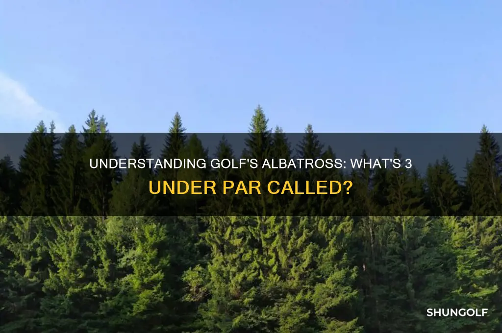what is 3 under par in golf called