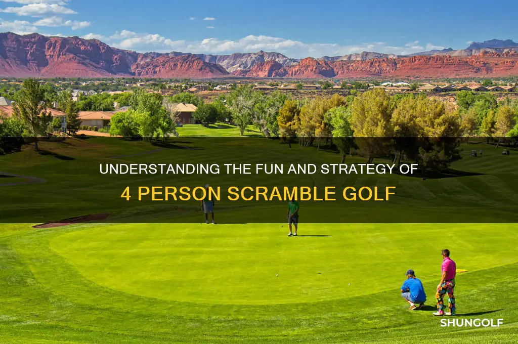 what is 4 person scramble golf