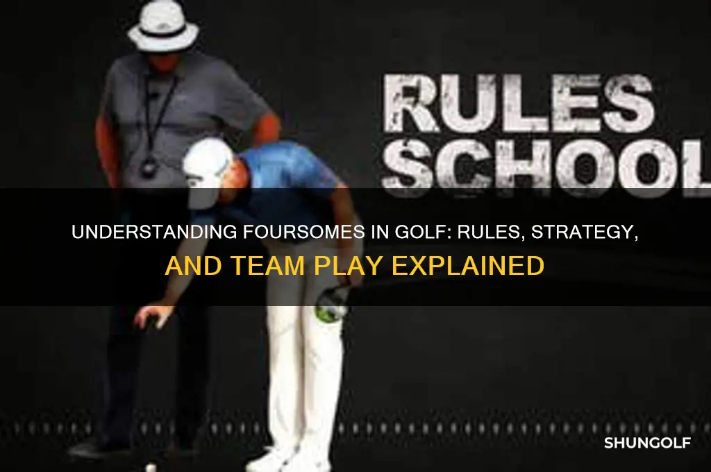 what is 4somes in golf