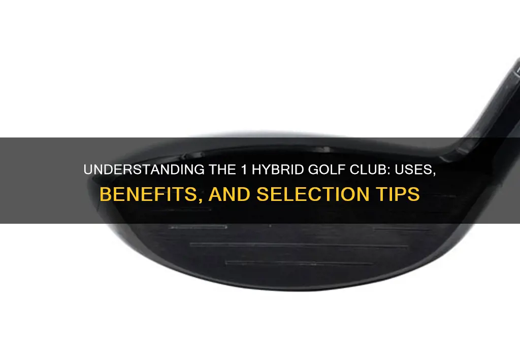 what is a 1 hybrid golf club