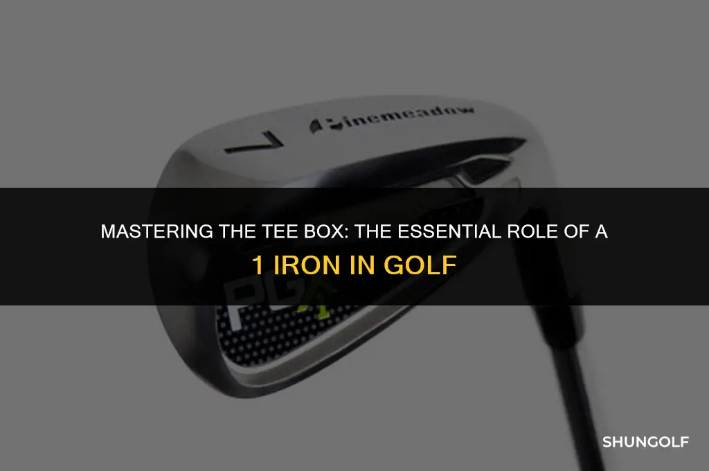 what is a 1 iron used for in golf
