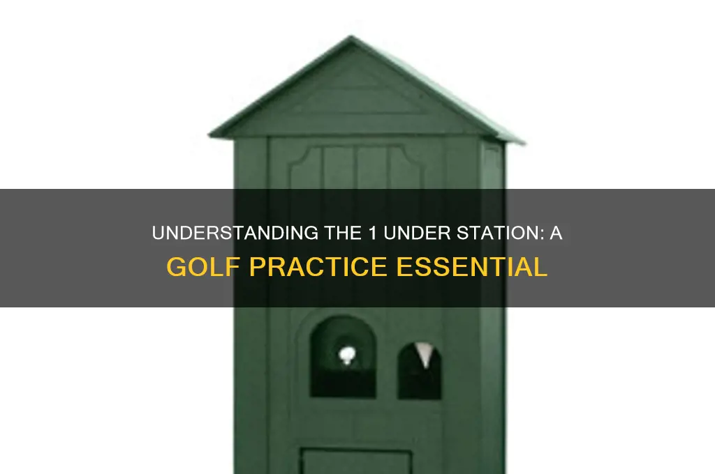 what is a 1 under station in golf practice