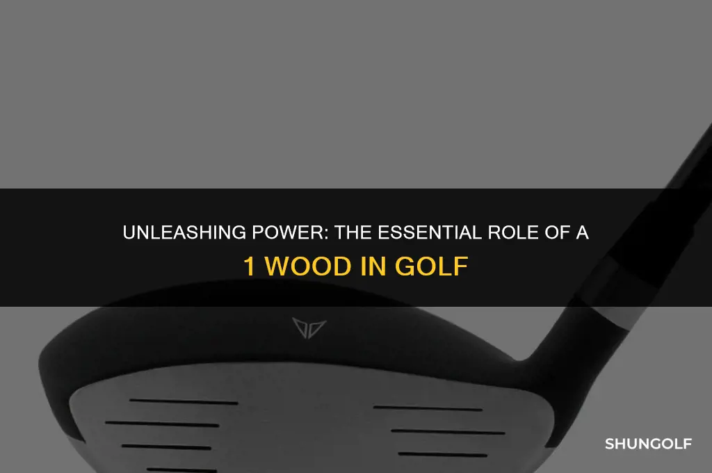what is a 1 wood used for in golf