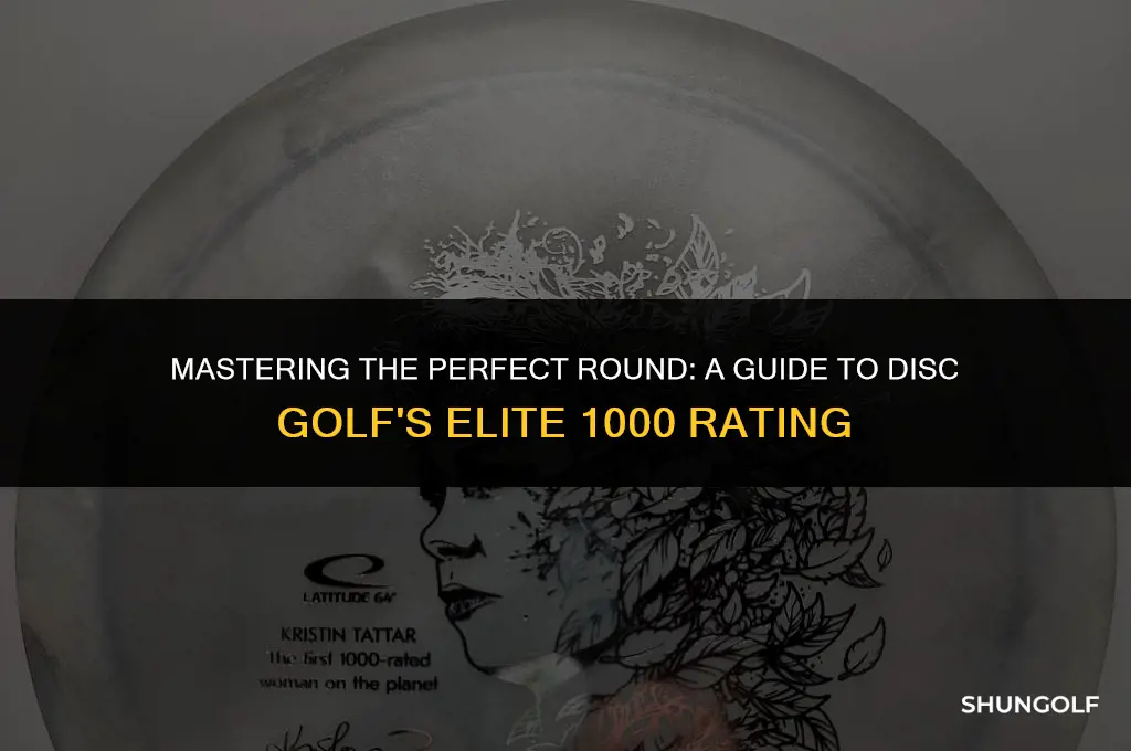 what is a 1000 rated round in disc golf