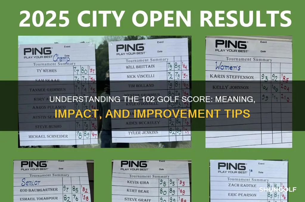 what is a 102 in golf