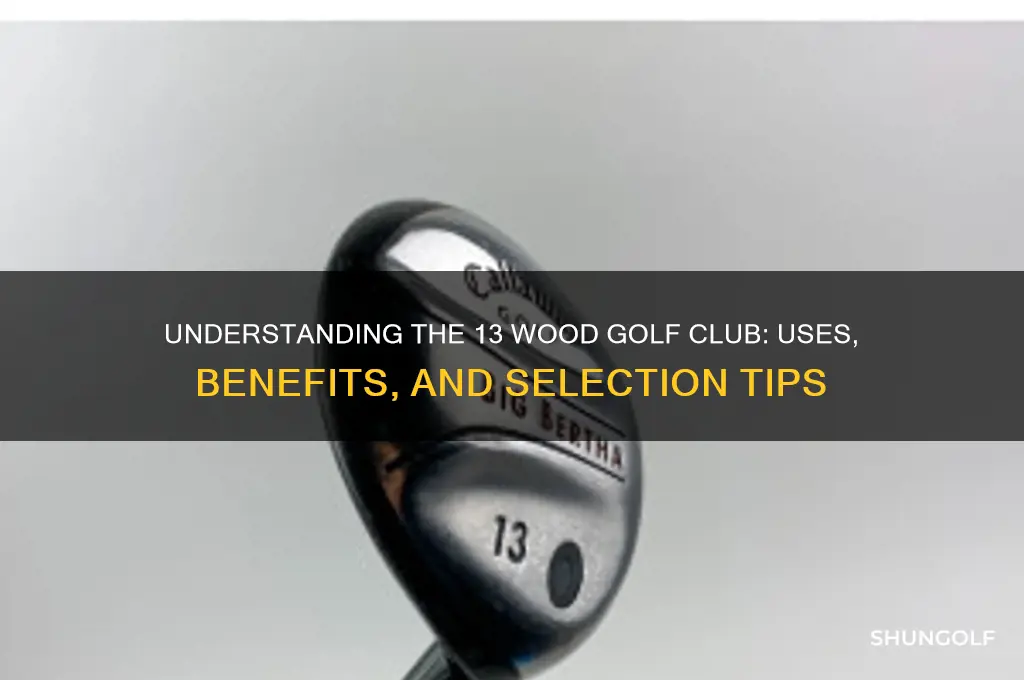 what is a 13 wood golf club
