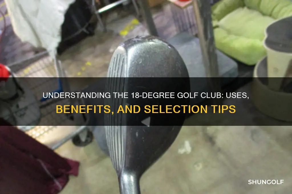 what is a 18 degree golf club