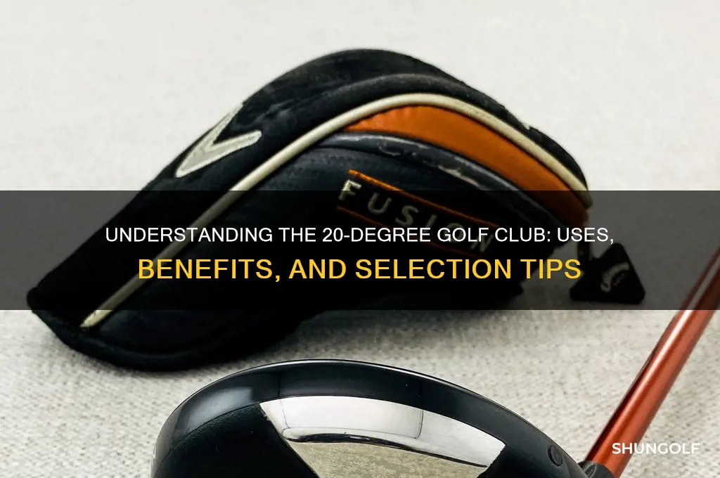 what is a 20 degree golf club