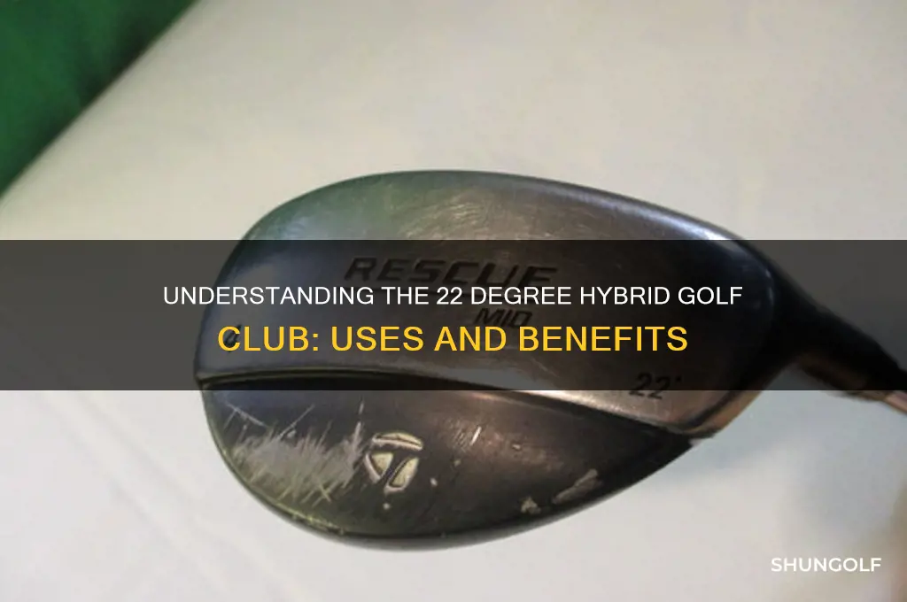 what is a 22 degree hybrid golf club