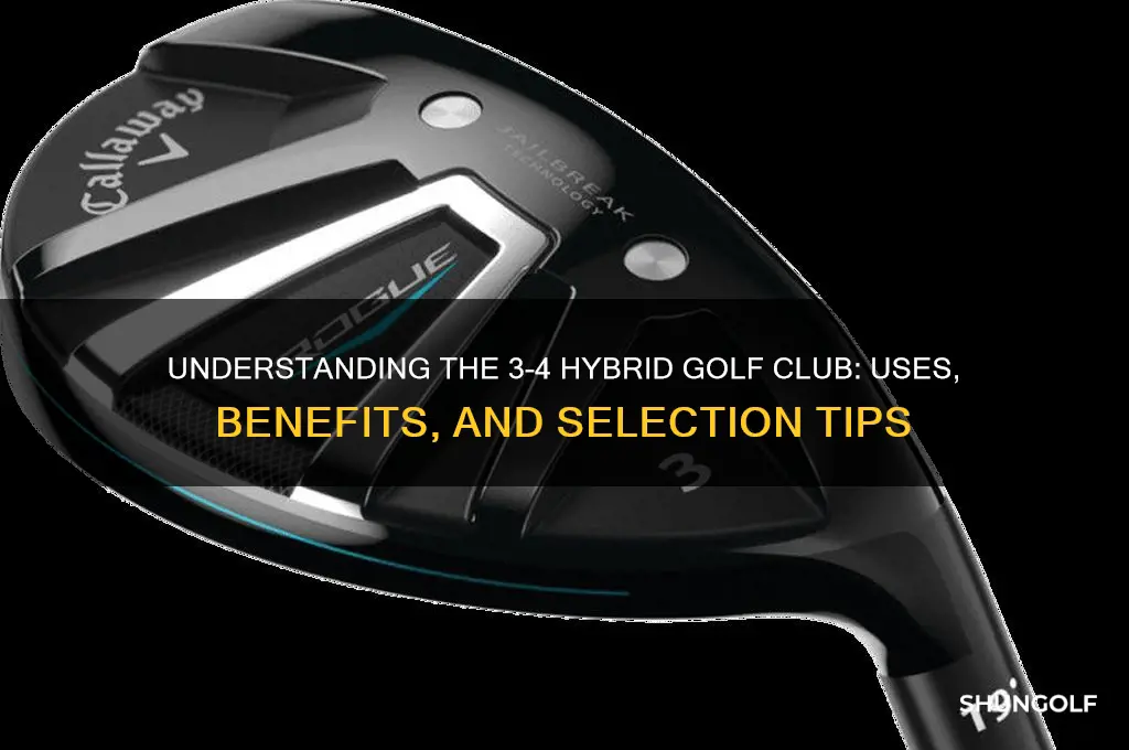 what is a 3 4 hybrid golf club