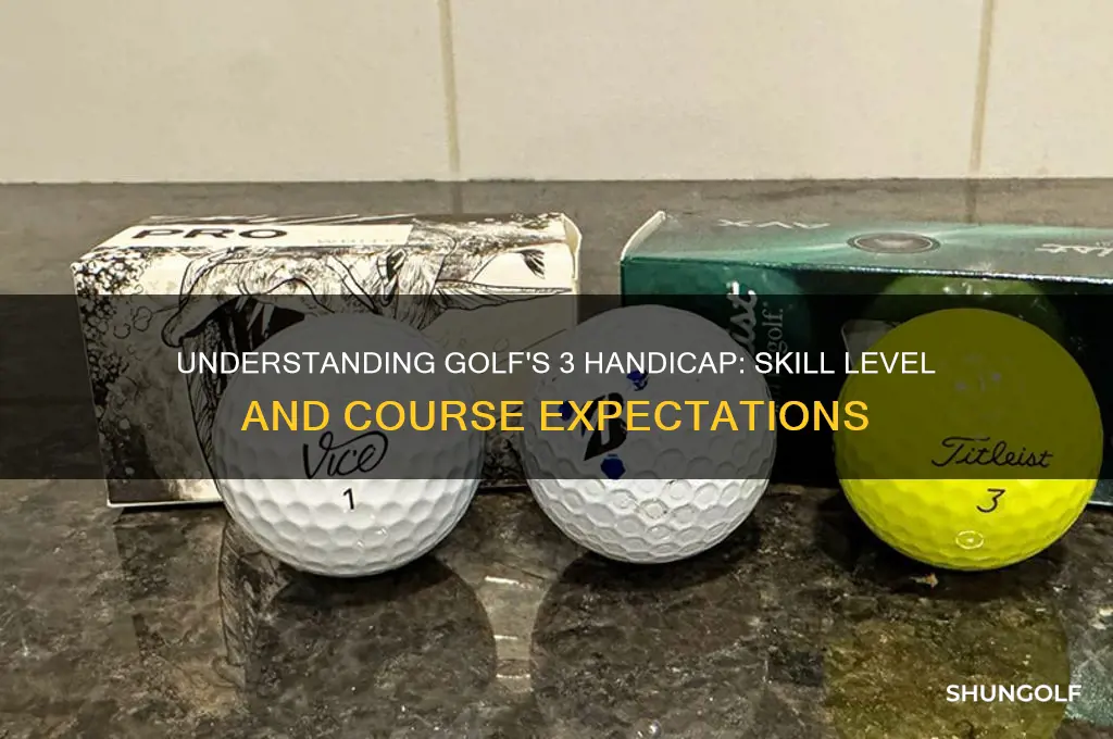 what is a 3 handicap in golf