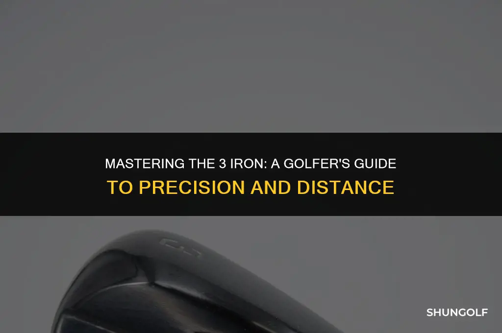 what is a 3 iron used for in golf