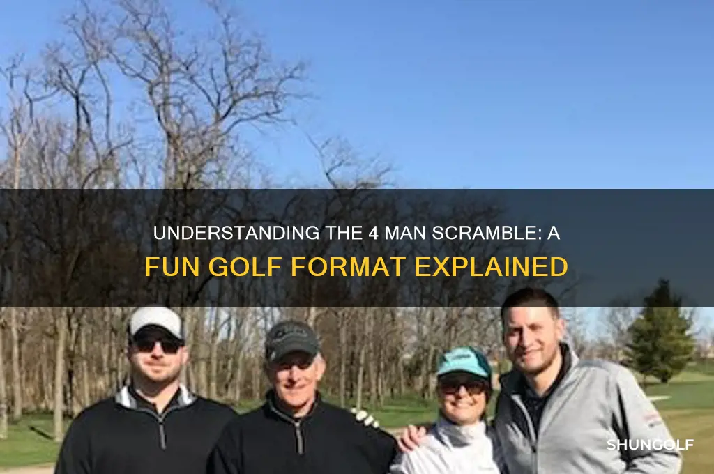 what is a 4 man scramble in golf