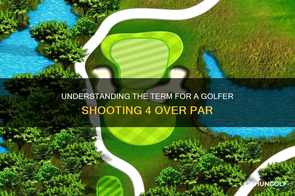 what is a 4 over golfer called