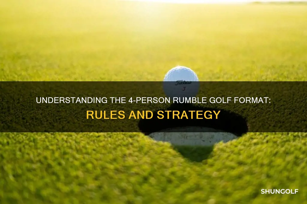 what is a 4 person rumble in golf