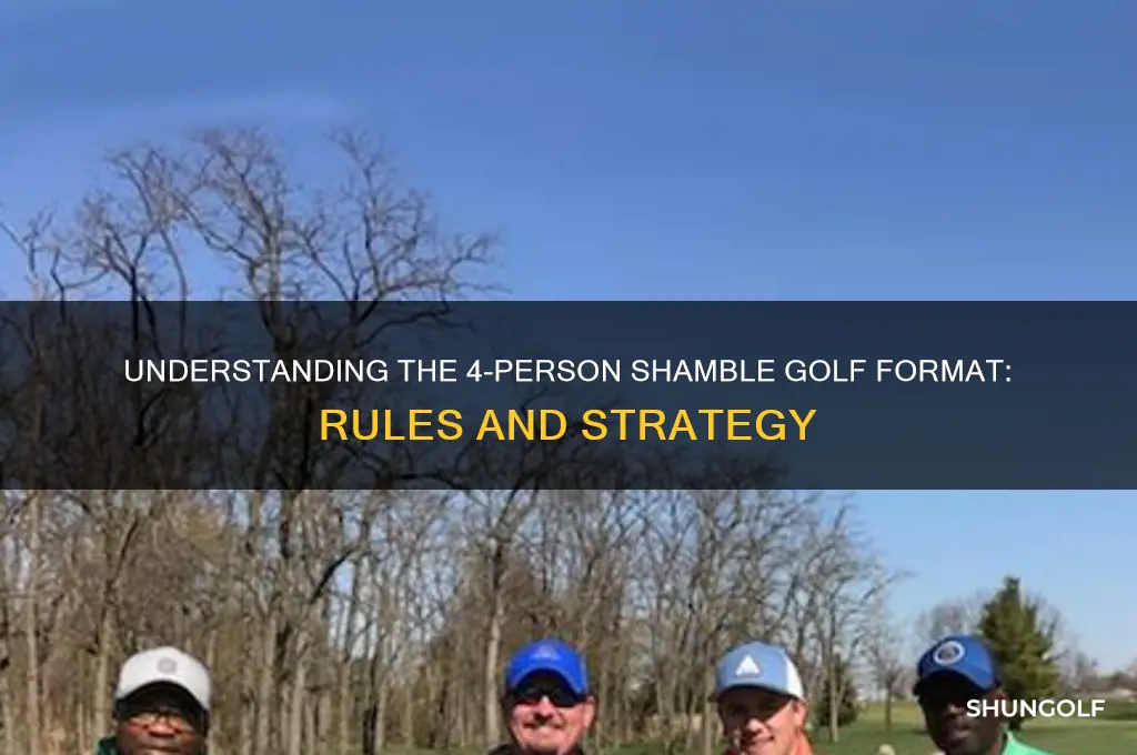 what is a 4 person shamble in golf