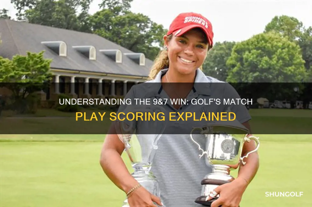 what is a 9&7 win in golf