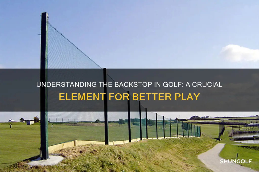 what is a backstop in golf
