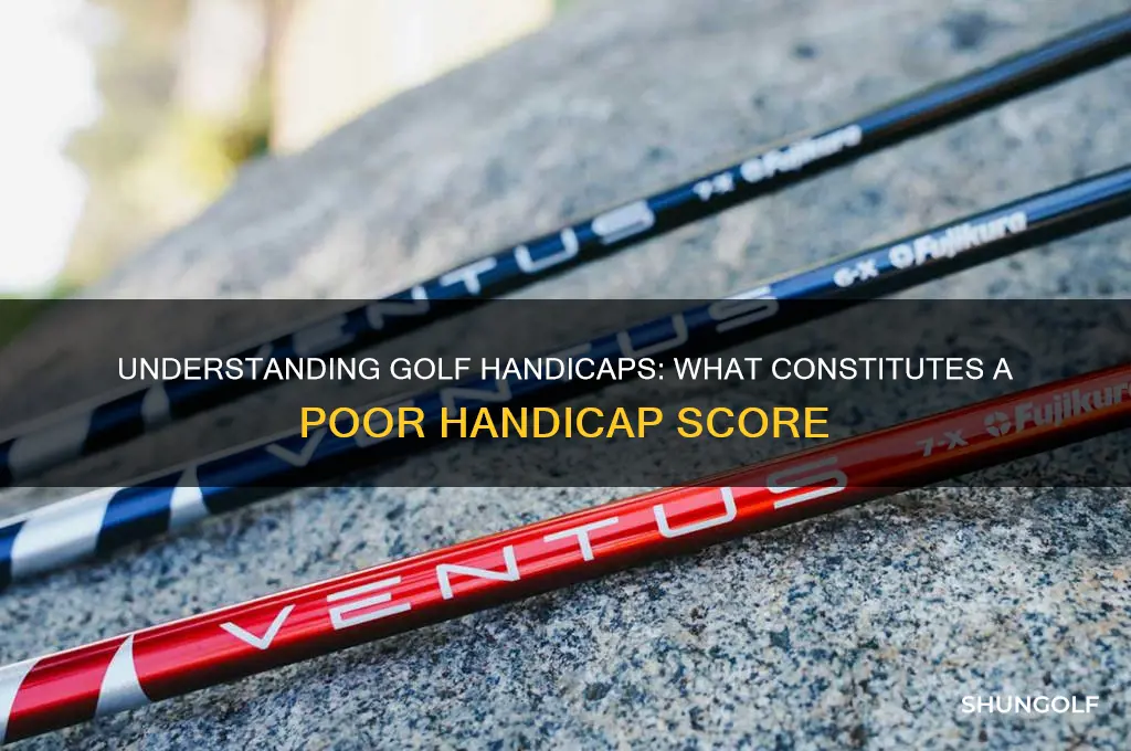 what is a bad handicap in golf