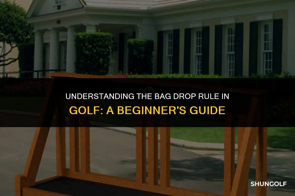 what is a bag drop in golf