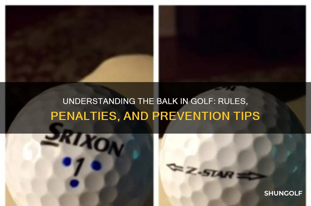 what is a balk in golf