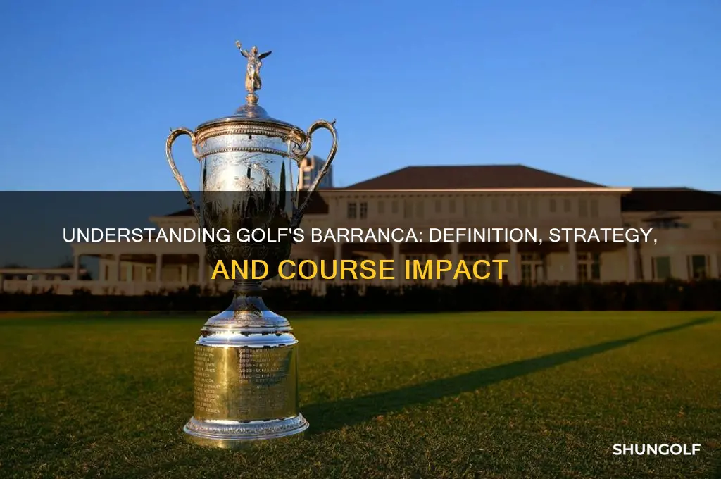 what is a barranca in golf