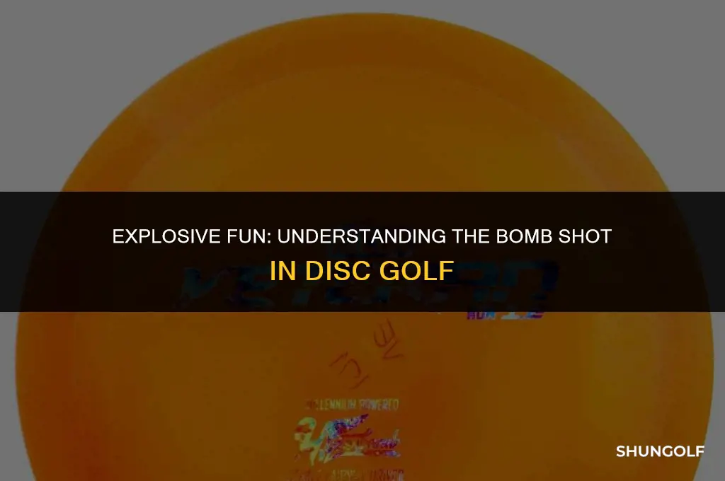 what is a bomb in disc golf