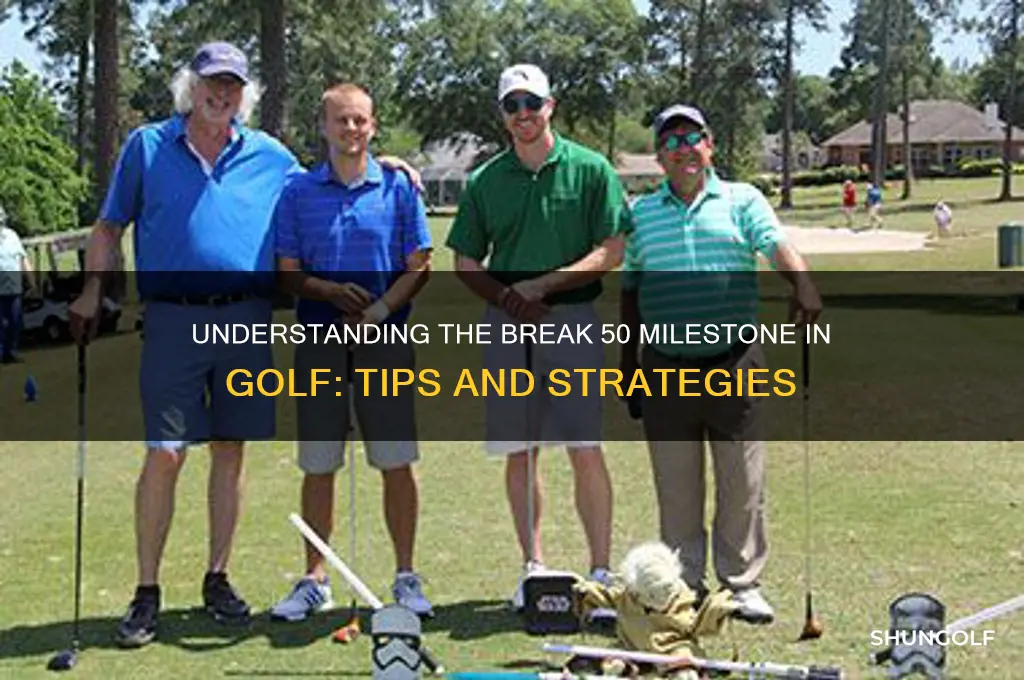 what is a break 50 in golf
