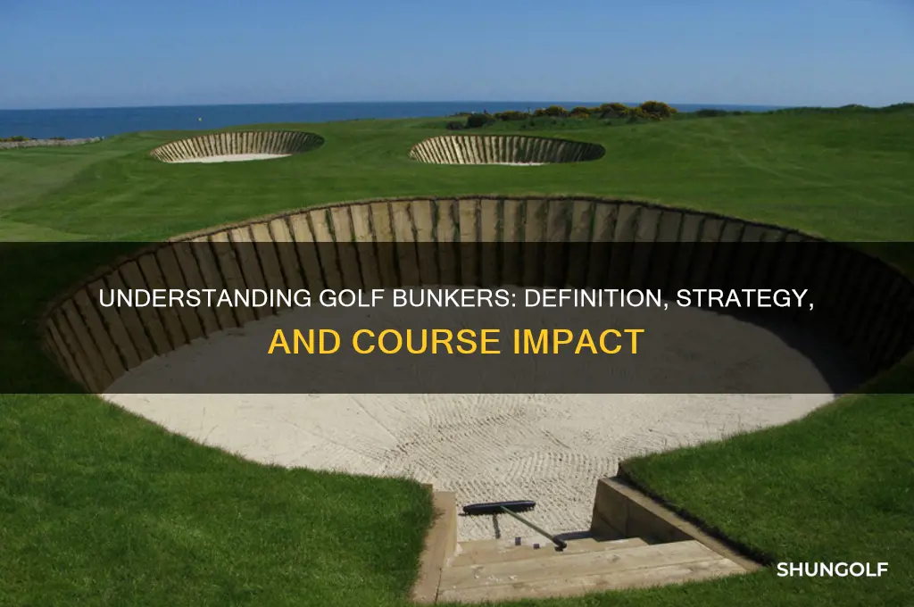 what is a bunker in a game of golf