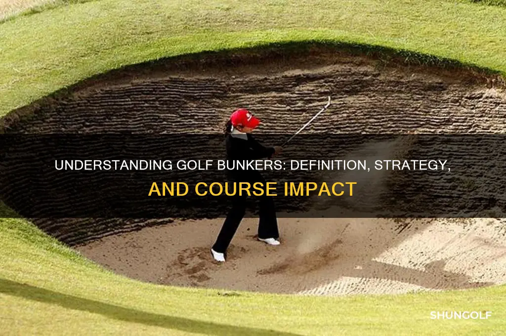what is a bunker in golf terms