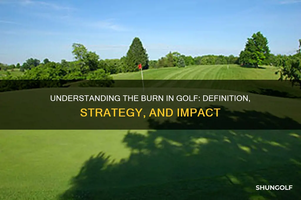 what is a burn in golf