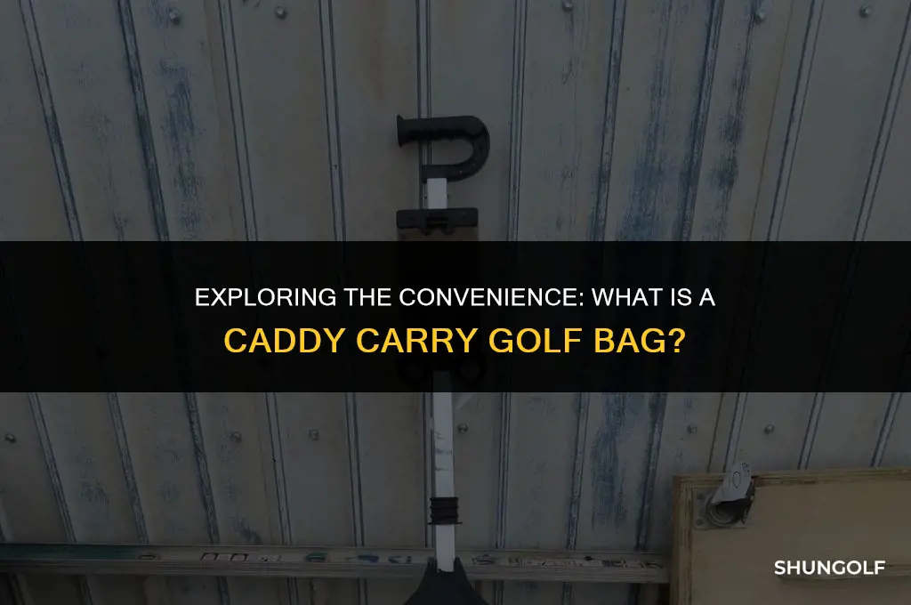 what is a caddy carry golf bag