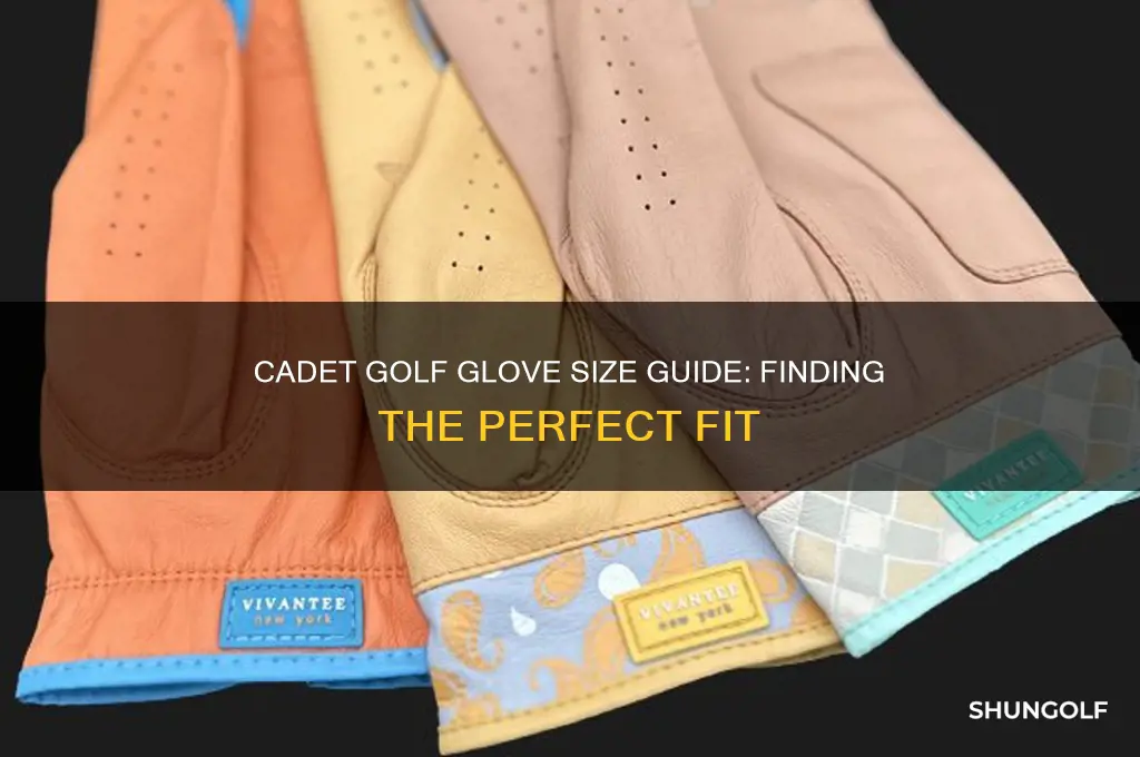 what is a cadet golf glove size