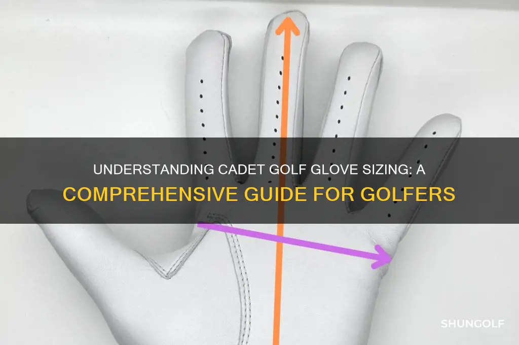 what is a cadet size in golf