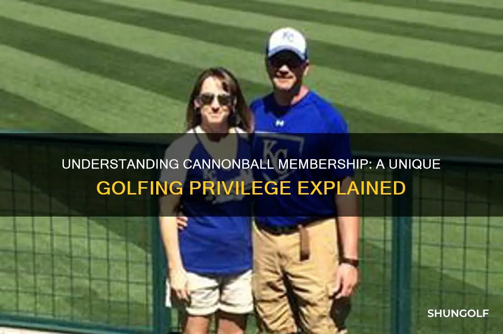 what is a cannonball membership in golf