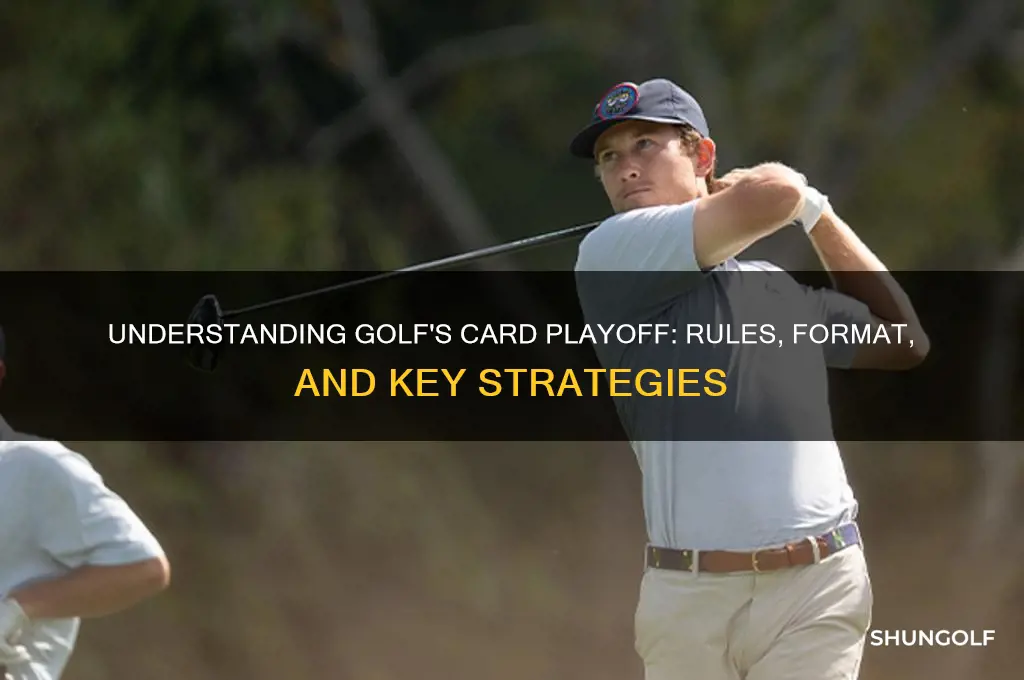 what is a card playoff in golf