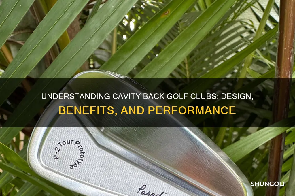 what is a cavity back golf club