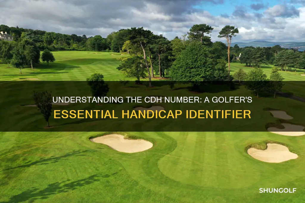 what is a cdh number in golf