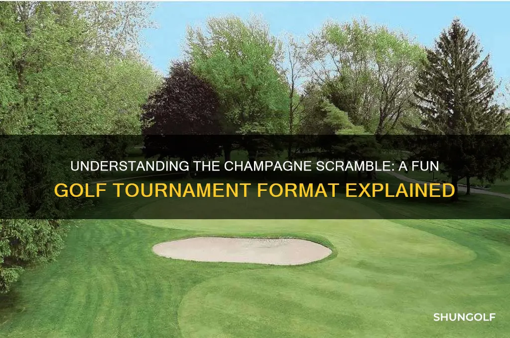 what is a champagne scramble in golf